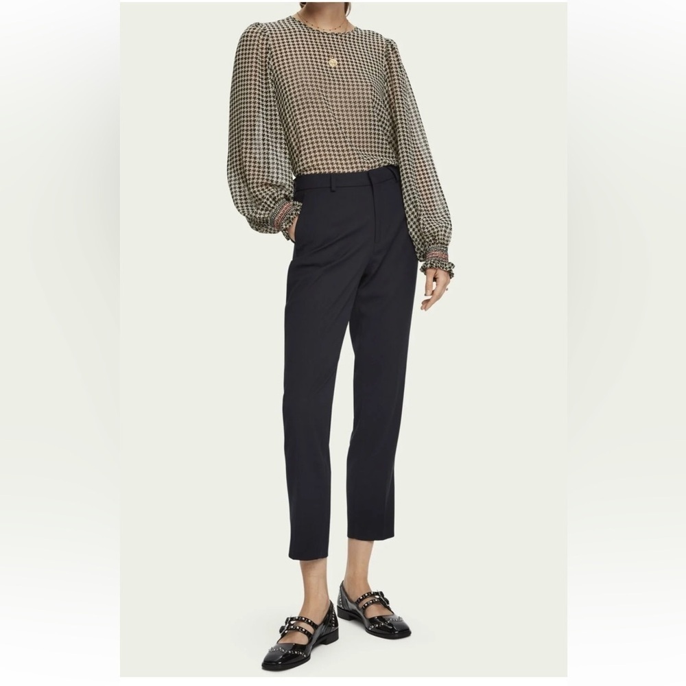 Excellent Condition Scotch & Soda Houndstooth Blouse